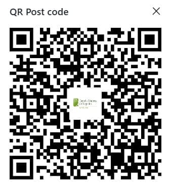 Código QR ara escanear e ingresar a la página "Convenios Institucionales" de la Escuela Francesa de Negocios